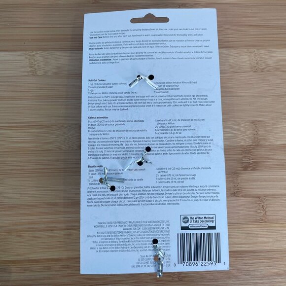 Wilton Christmas Tree & Light Bulb Cookie Cutter Set Green Yellow NIP - Picture 2 of 3